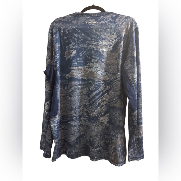 Realtree Men's Fishing Camo Sun Protection UV UPF 50+ Long Sleeve Quick Dry - Picture 4 of 4